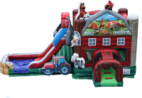 Fun Farm Bounce n Slide Combo